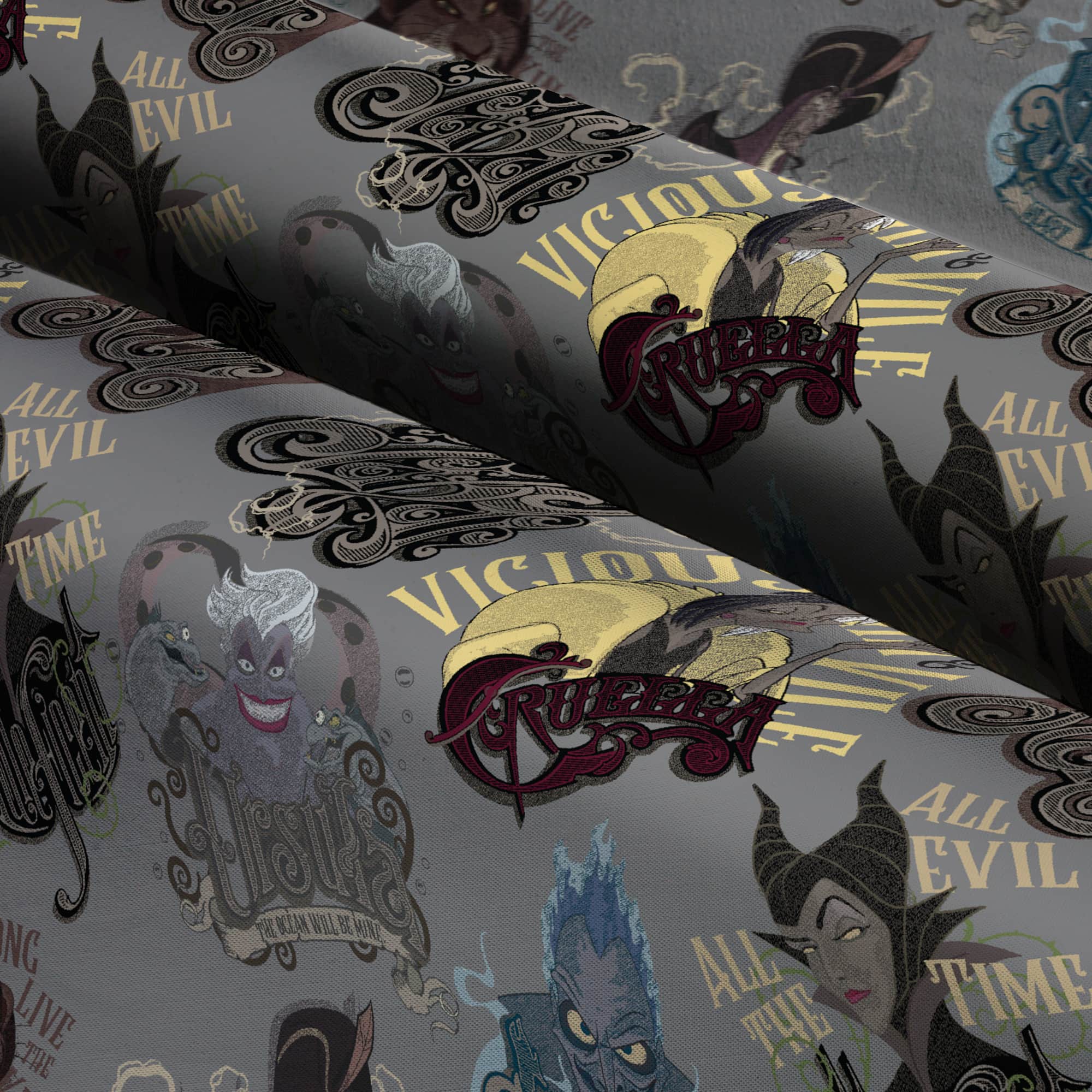 Disney Villains All Evil Cotton Fabric